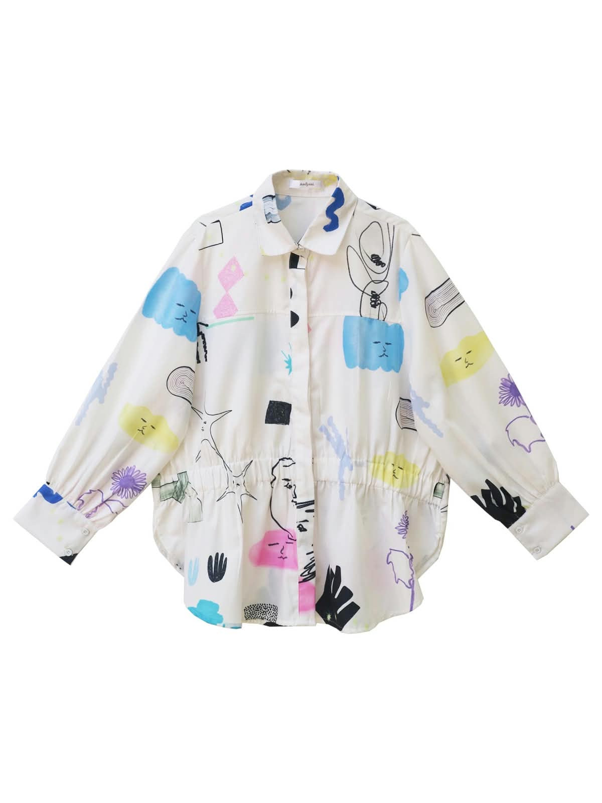 Nadjani Nomi Top White