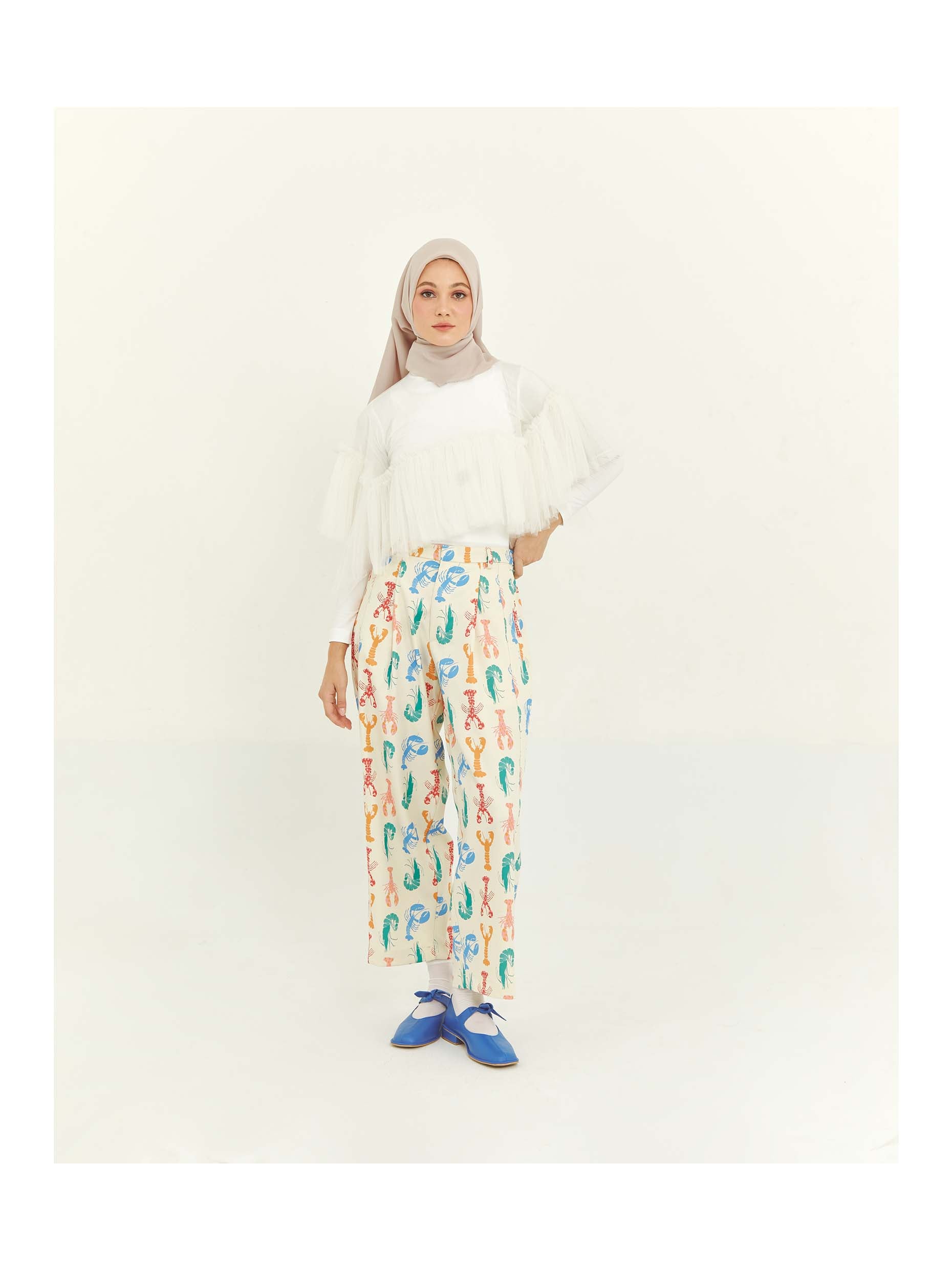 Nadjani Adra Pants White