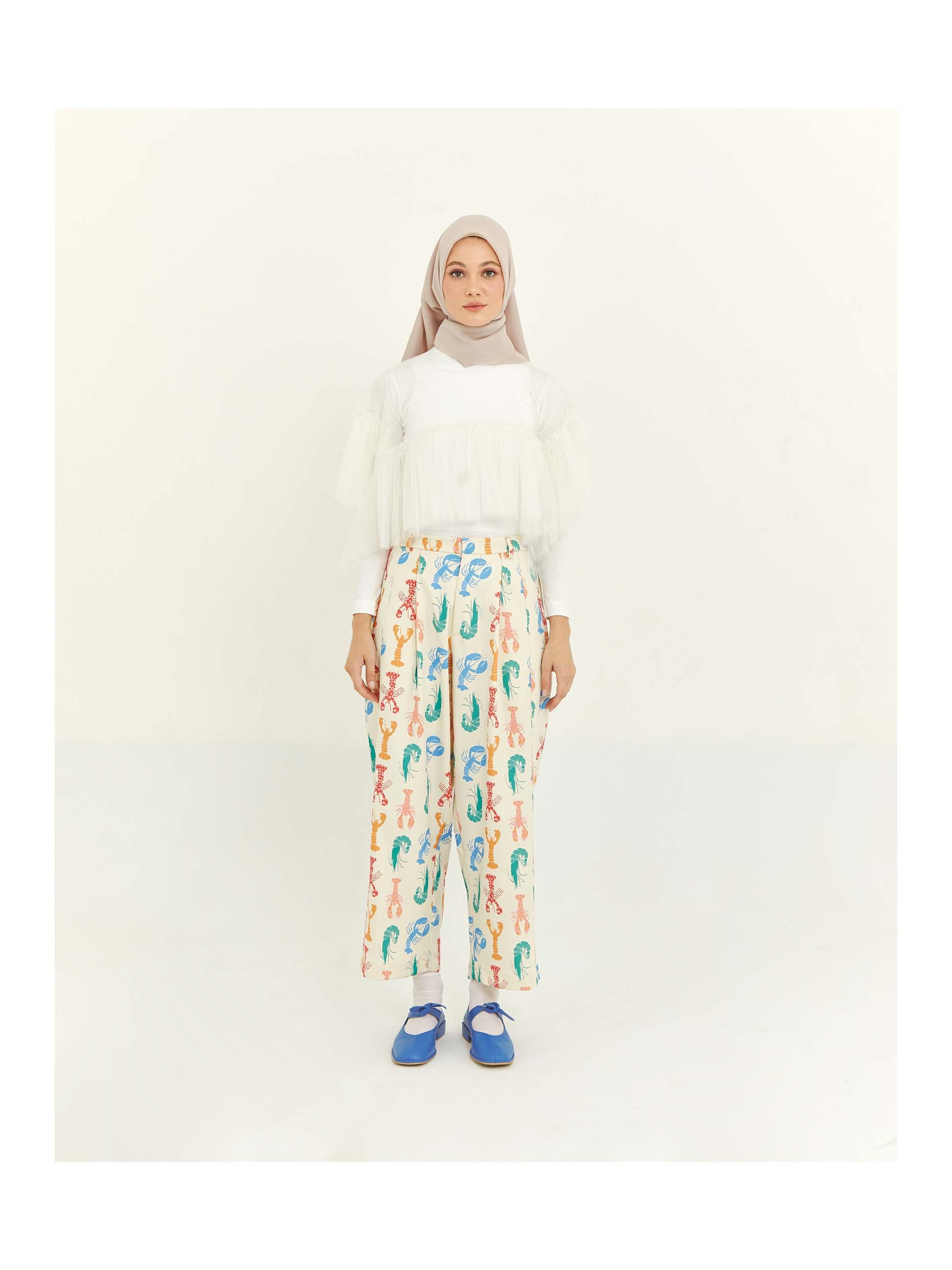 Nadjani Adra Pants White