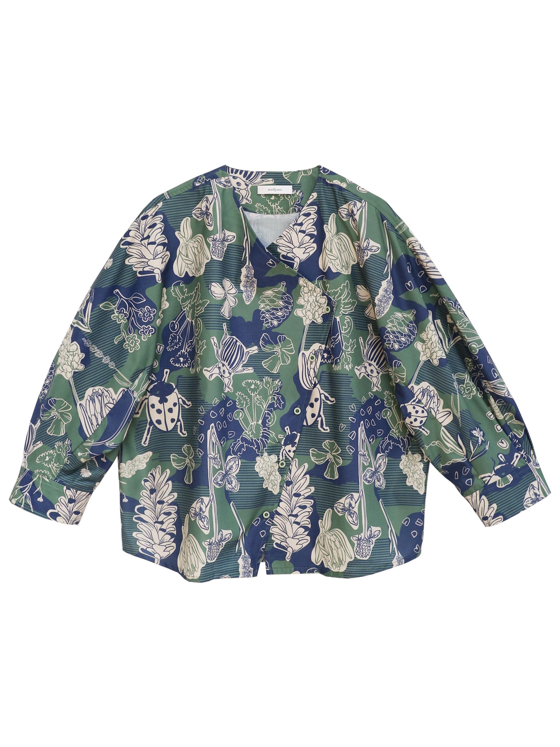 Nadjani Alessia Top Moss Green