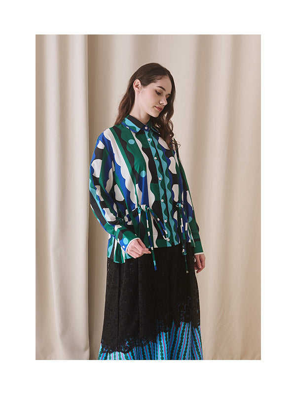 Nadjani Alora Tunik Dark Green - Raya Series 2026