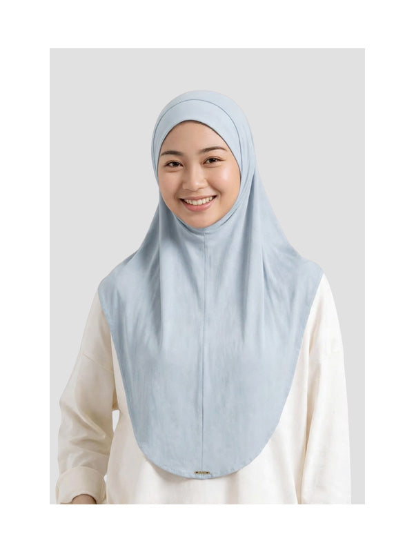 Nadjani Bergo Instan Bamboo Baby Blue