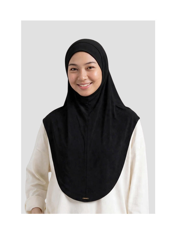 Nadjani Bergo Instan Bamboo Black