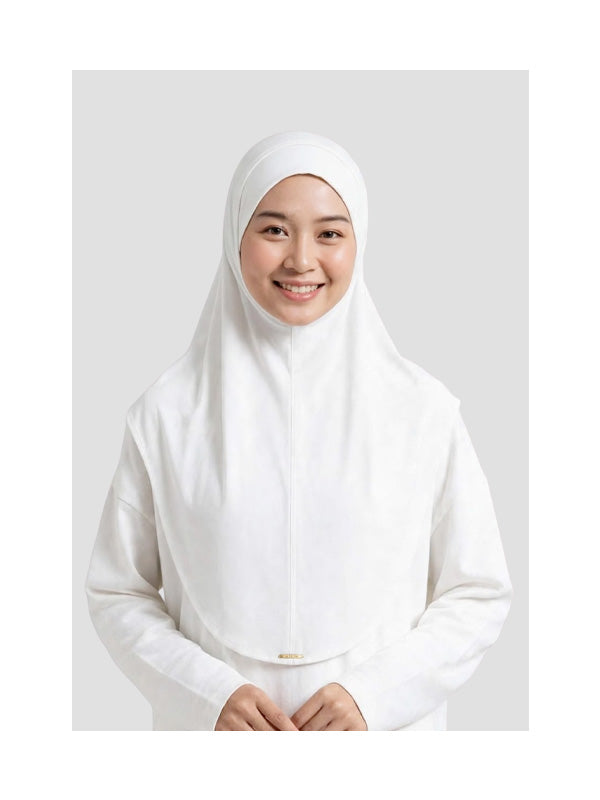 Nadjani Bergo Instan Bamboo White