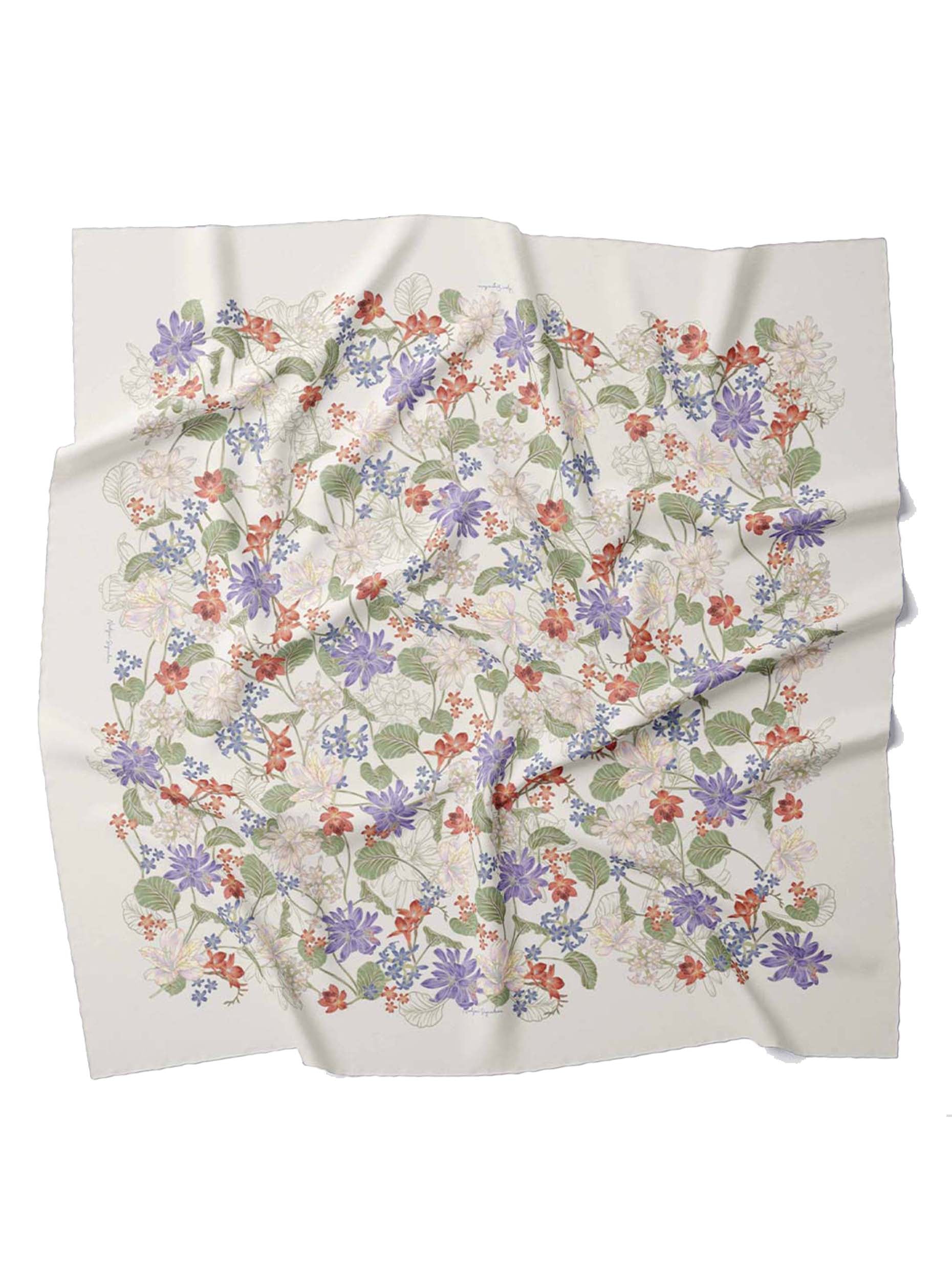 Nadjani Signature Chroma Clea Scarf EggShell