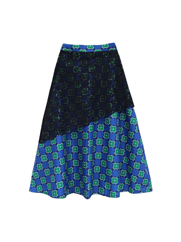 Nadjani Gloria Skirt Blue Green - Raya Series 2026
