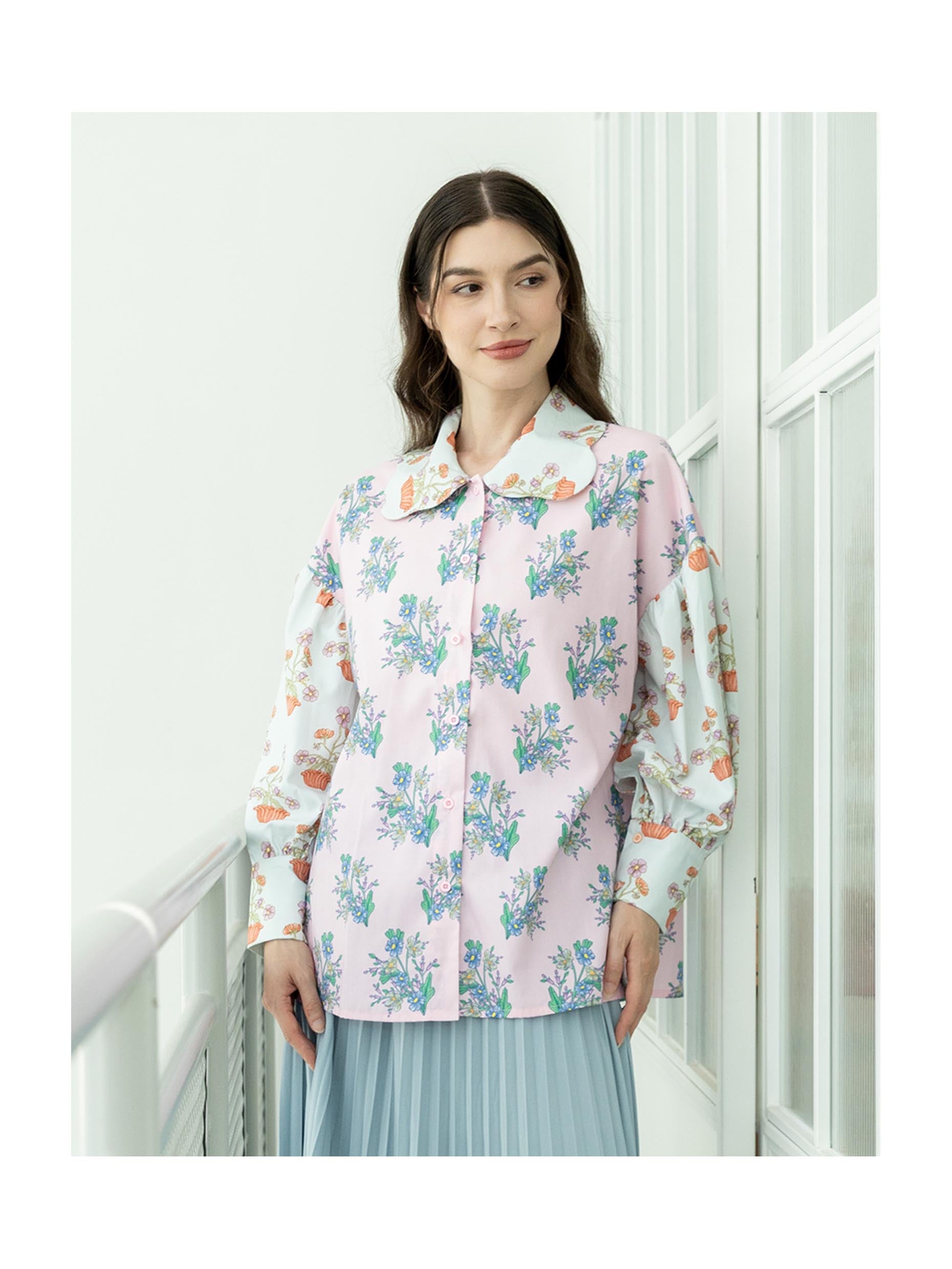 Nadjani Hala Top Pink