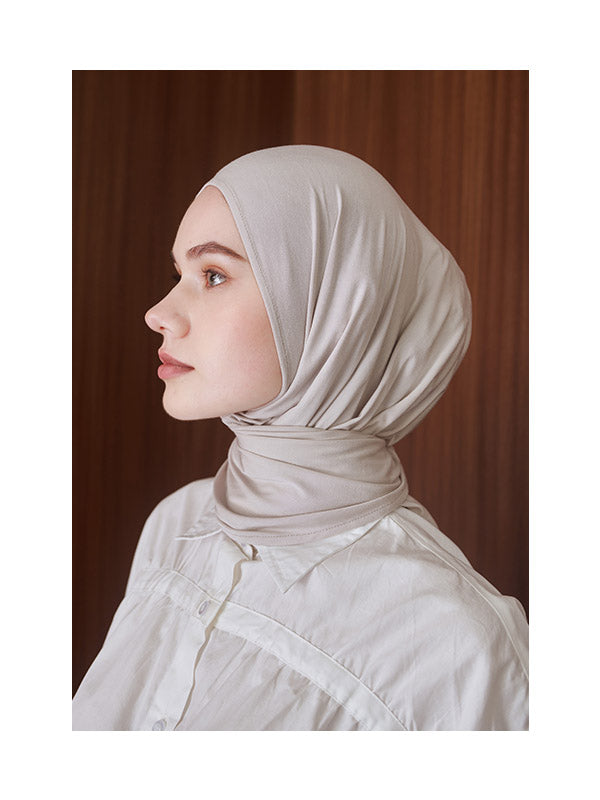 Nadjani Bergo Instan Khaula Light Grey