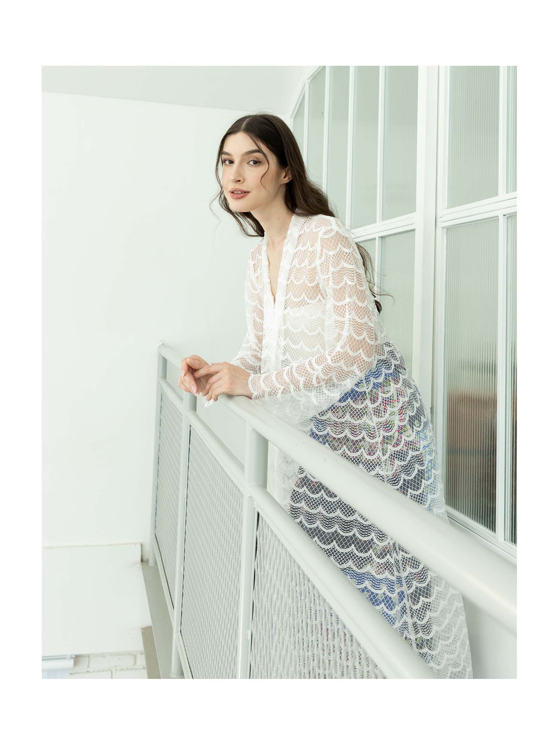 Nadjani Misora Tunik Lace White