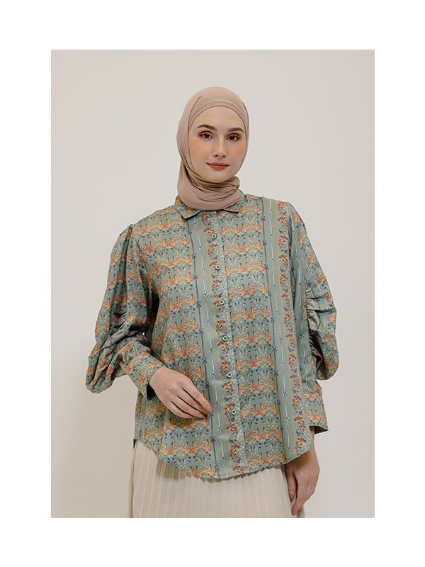 Nadjani Top Evara Moss Green X Megaiskanti