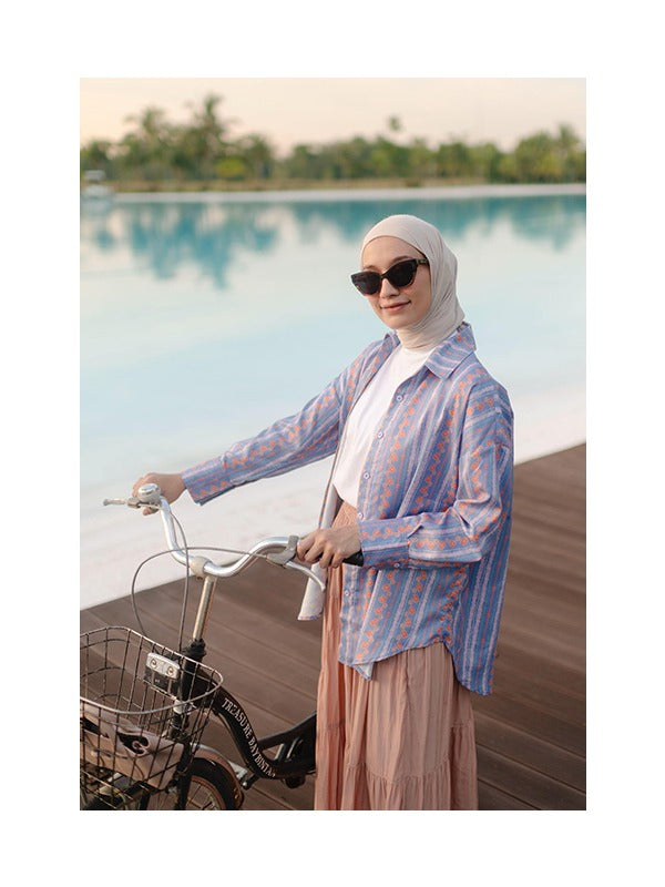 Nadjani Corry Top Periwinkle X Megaiskanti