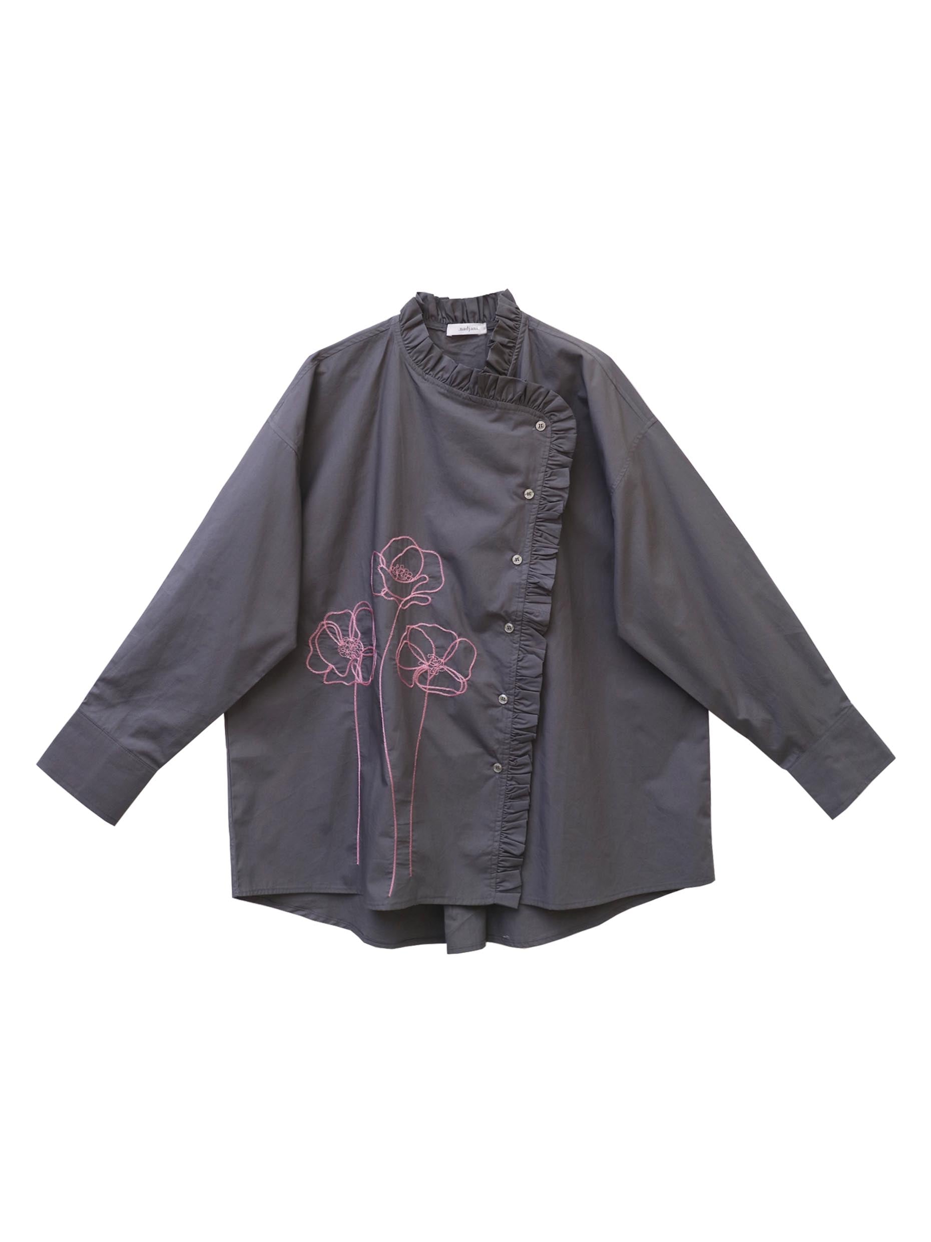 Nadjani Quira Top Dark Grey