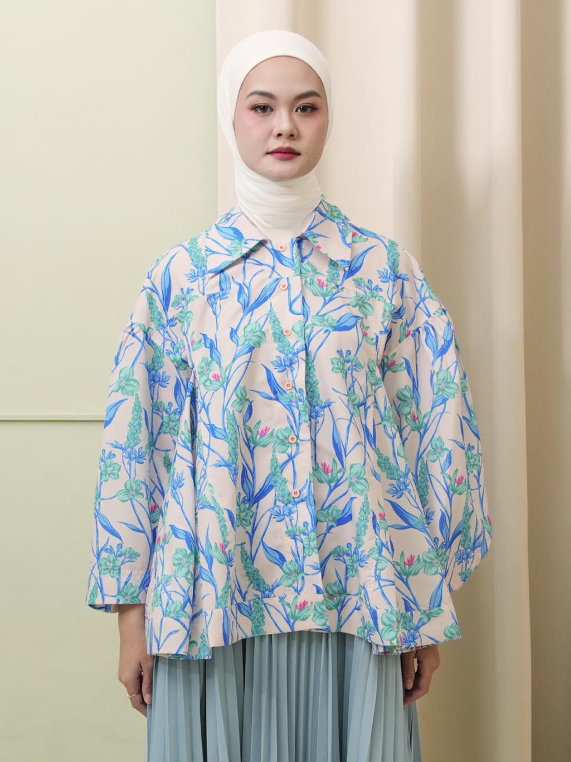 Nadjani Signature Saba Top Iris Blue