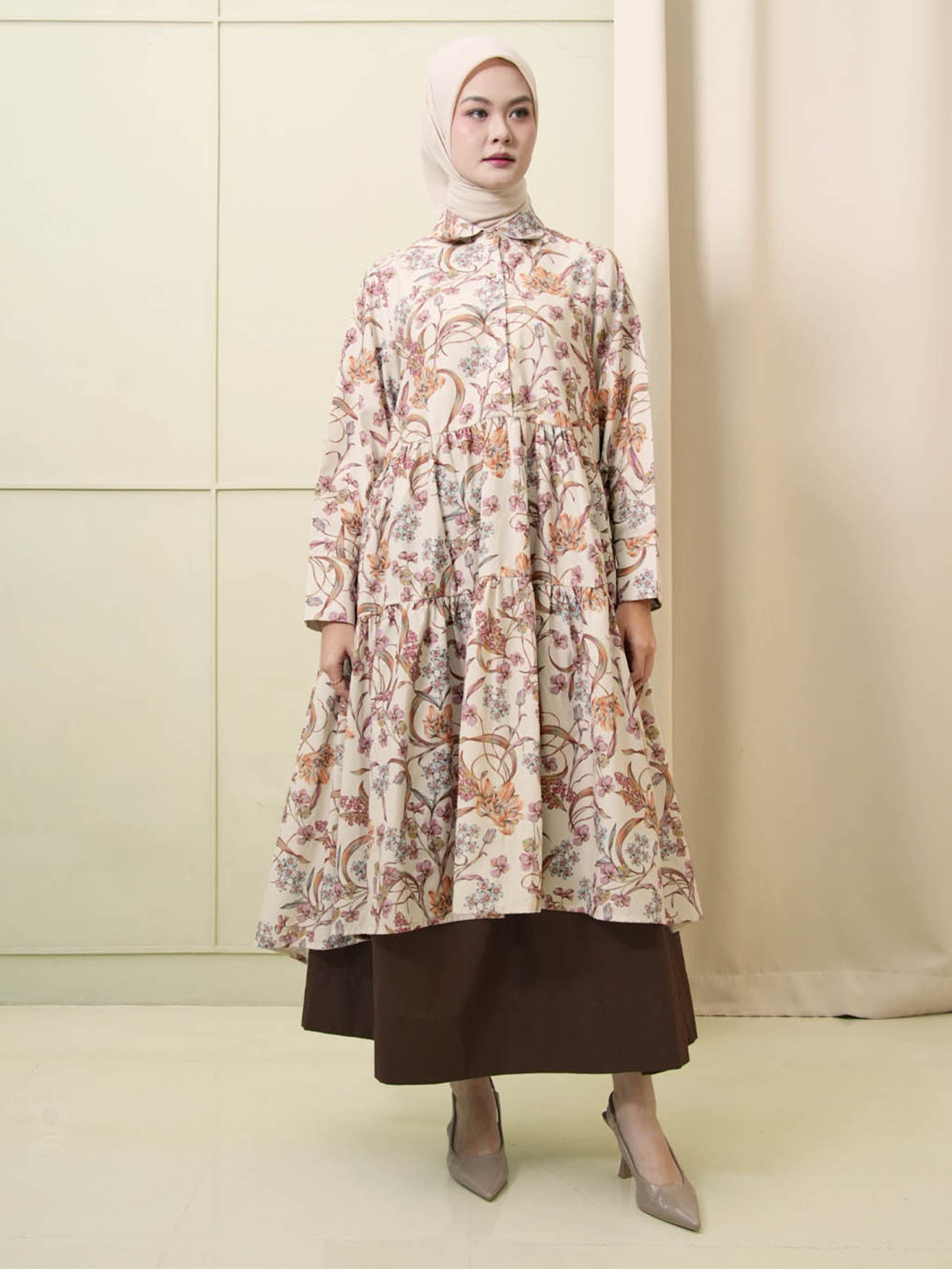 Nadjani Signature Shayla Tunik Brown Sugar
