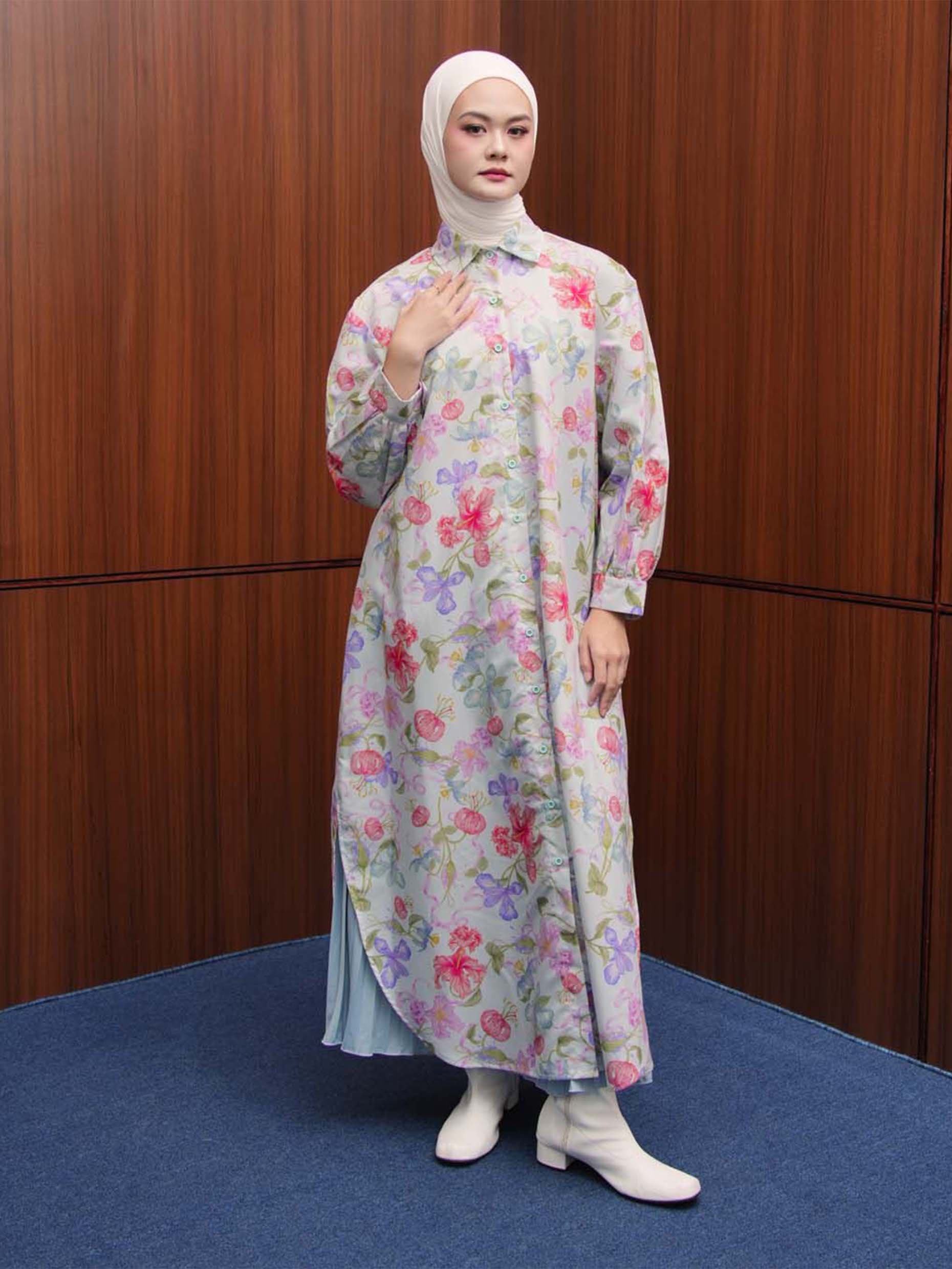 Nadjani Signature Velma Dress Powder Blue