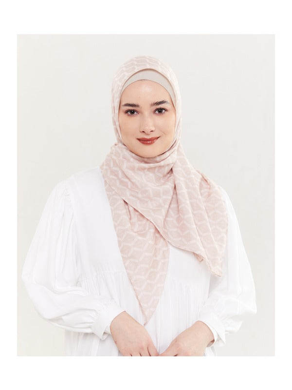 Nadjani Monogram Scarf Cream