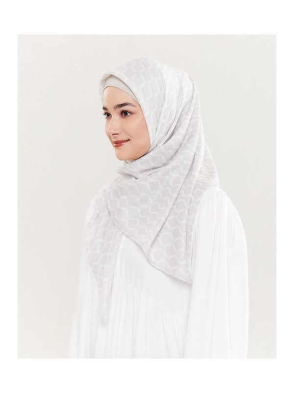 Nadjani Monogram Scarf Ivory