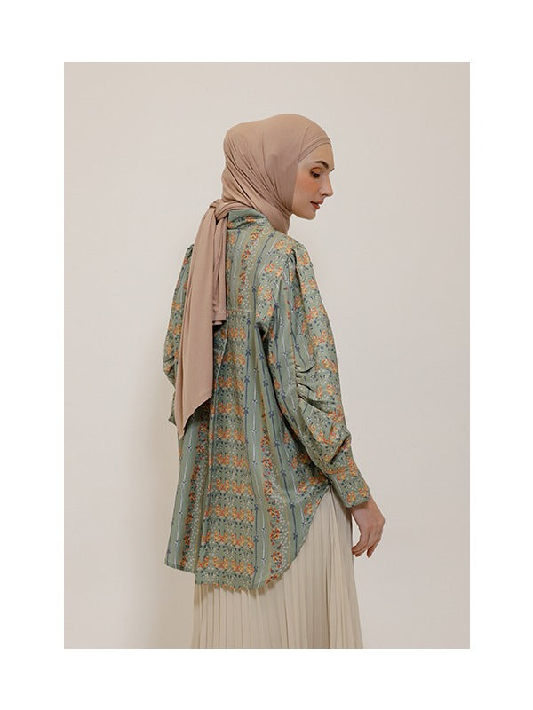 Nadjani Top Evara Moss Green X Megaiskanti