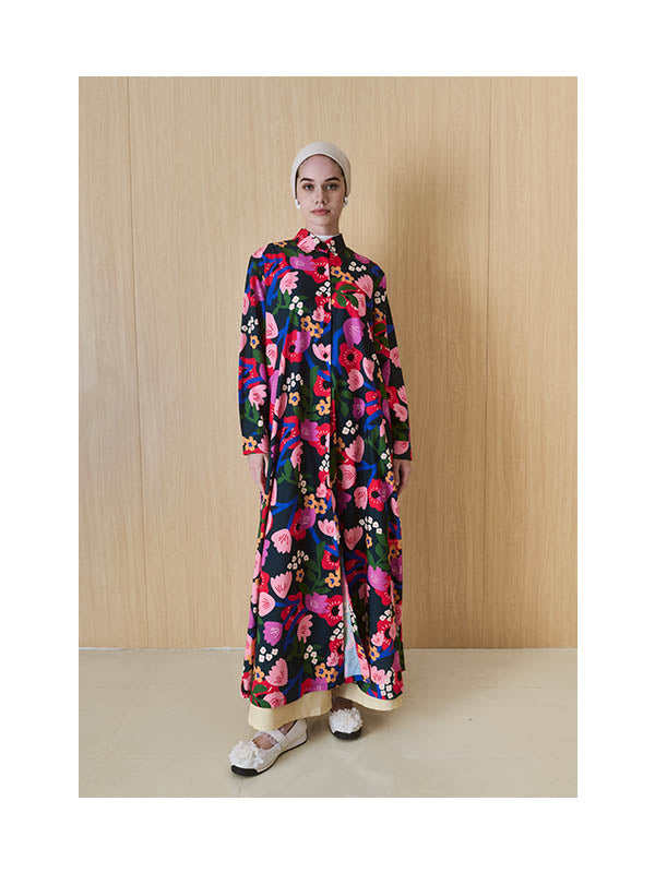 Nadjani Yola Dress Navy - Raya Series 2026